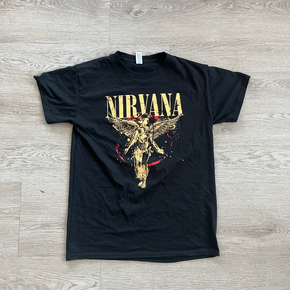 Nirvana 2017 Black Graphic T-Shirt for Men